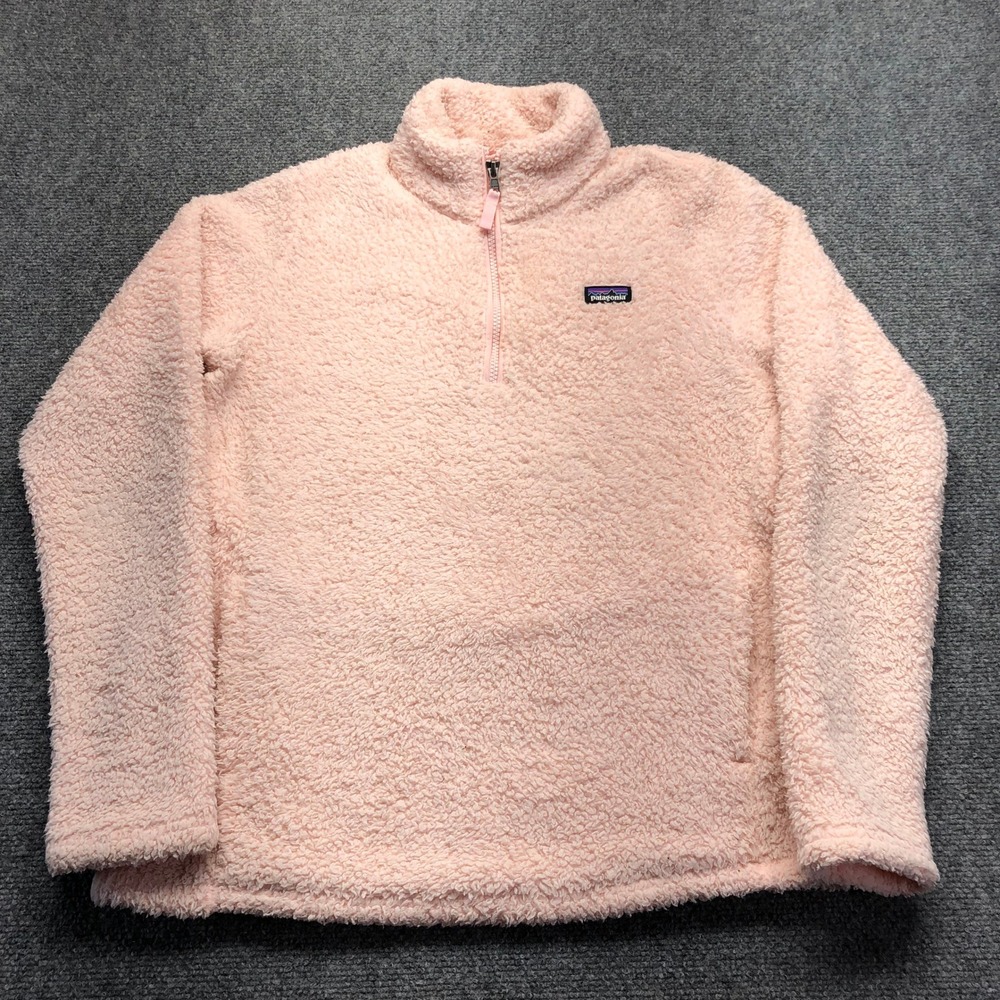 Patagonia Girls Los Gatos 1/4 Zip Fleece Pullover Pink XXL 16-18